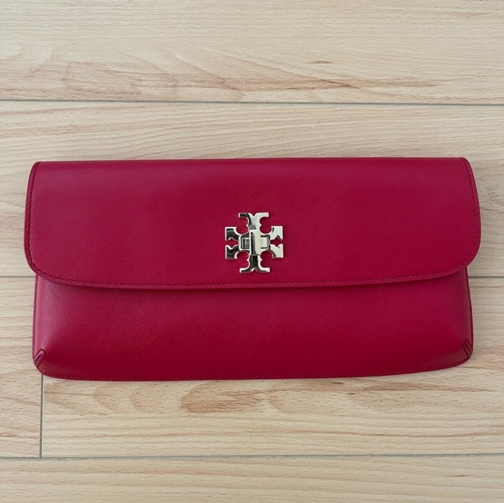 Red Tory Burch Diana Clutch